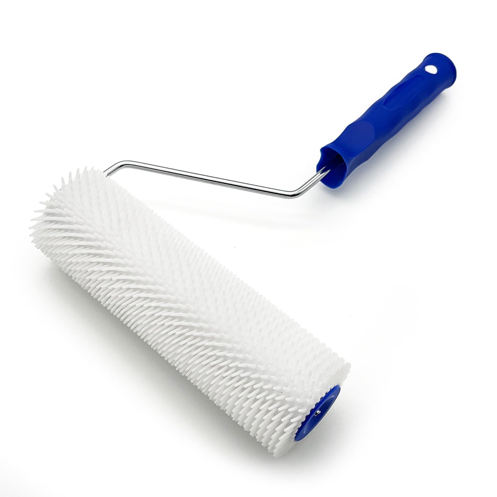 9 Inch Latex Floor Self Leveling Screed Spiked Roller for Epoxy Floor, Screed Compound Roller Bubble Remove Tool (1 Roller + 1 Frame)