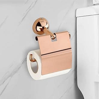 USF Bath Accessories Toilet Paper Roll Holder for Bathroom, 304 Stainless Steel Toilet Paper Holder in Restroom, Toilet Tissue Roll Holder, Bath Essentials (Rose Gold, Torin)