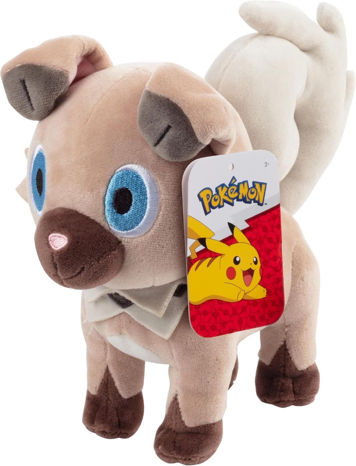 Pokémon 8" Rockruff Plush - Officially Licensed - Generation 7 Sun and Moon Figure - Authentic Soft Stuffed Animal Dog Toy - Gift for Kids, Boys, Girls - 2+