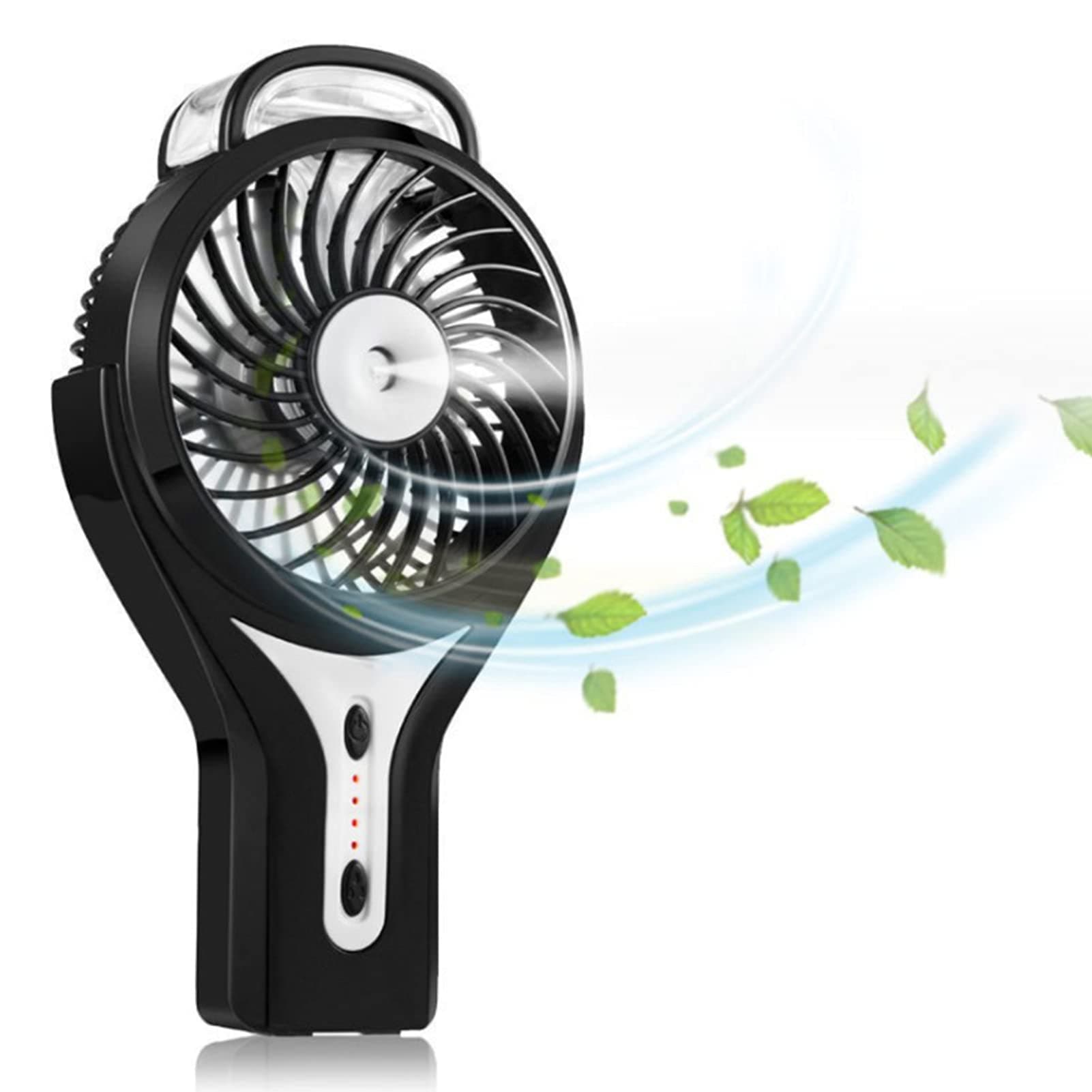 Misting Fan, 2 in 1 Mini Handheld USB Misting Fan with Personal Cooling, Mist Humidifier Portable for Home Office and Travel, Built in 2200mAh Rechargeable Battery.