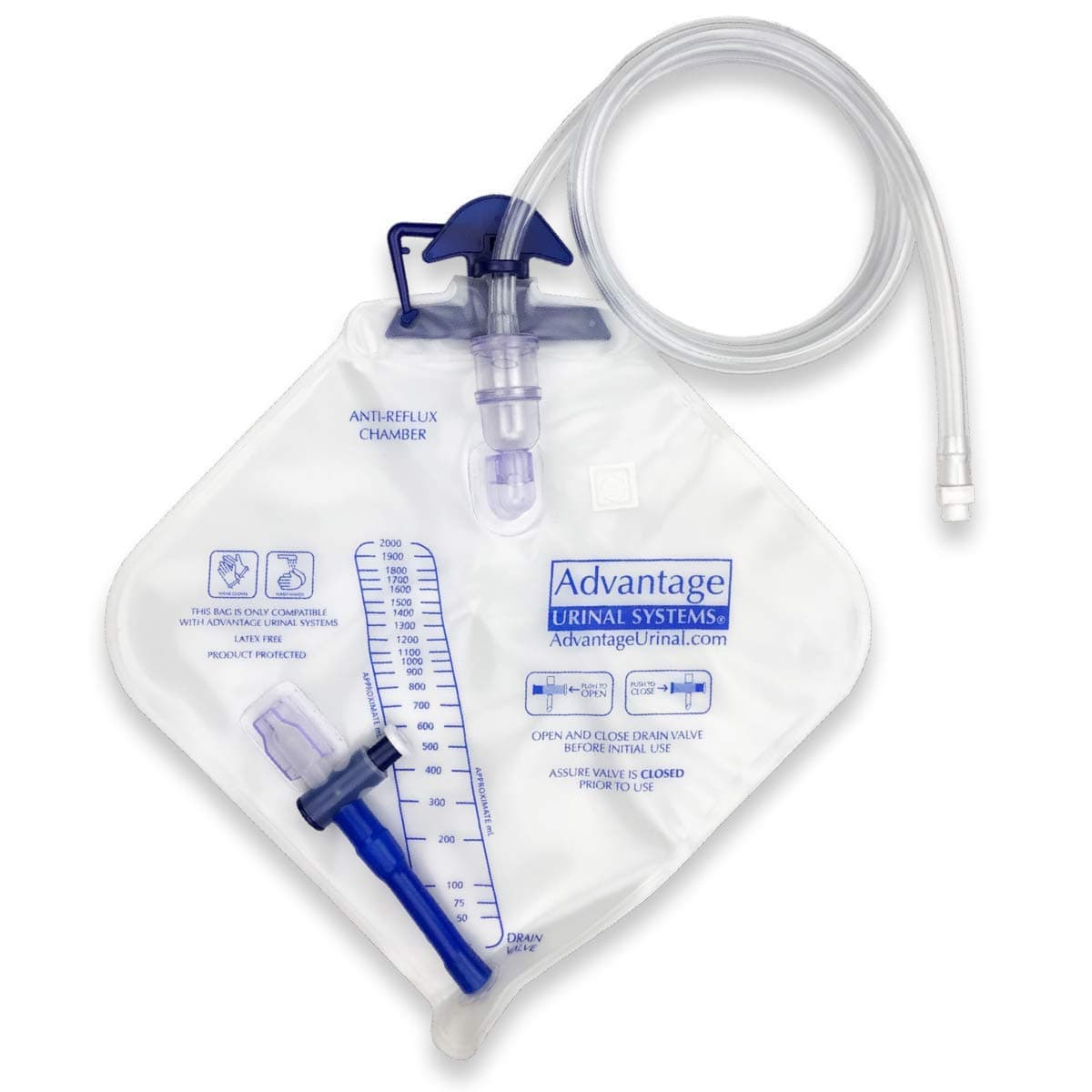 Advantage Urinal Systems Reusable Replacement Collection Bag 1 Pack