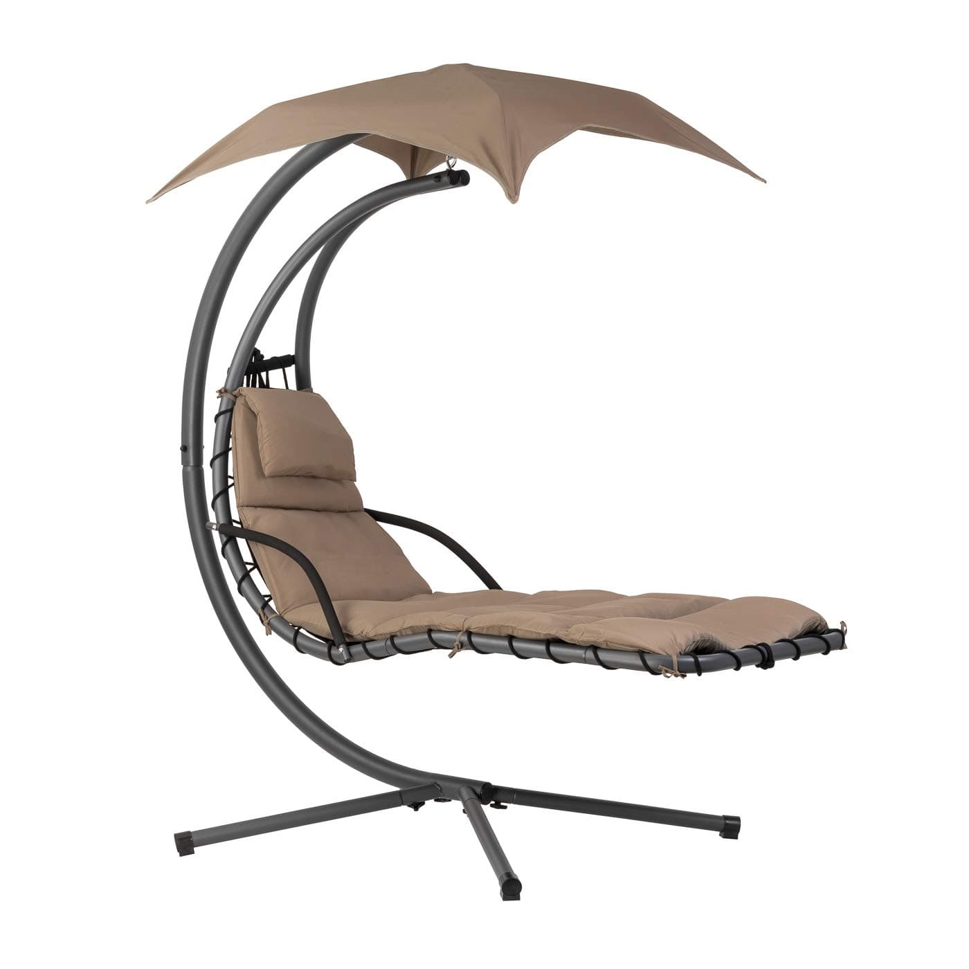 Ventanara Bed Sun Lounger Hammock Chair Swing Hanging Chairs Including Parasol and Support Pads