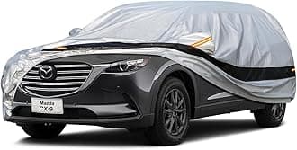 10 Layers SUV Car Cover Custom Fit for Mazda CX-9/CX-90/CX 9/CX 90 (2007-2025) Waterproof All Weather for Automobiles, Outdoor Full Cover Rain Sun UV Protection.Silver