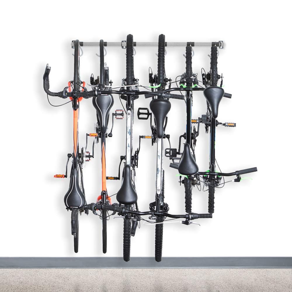 Monkey Bars Bike Storage Rack 2.0 - Store Up to 6 Bikes - 300lb Weight Capacity Garage Bike Rack