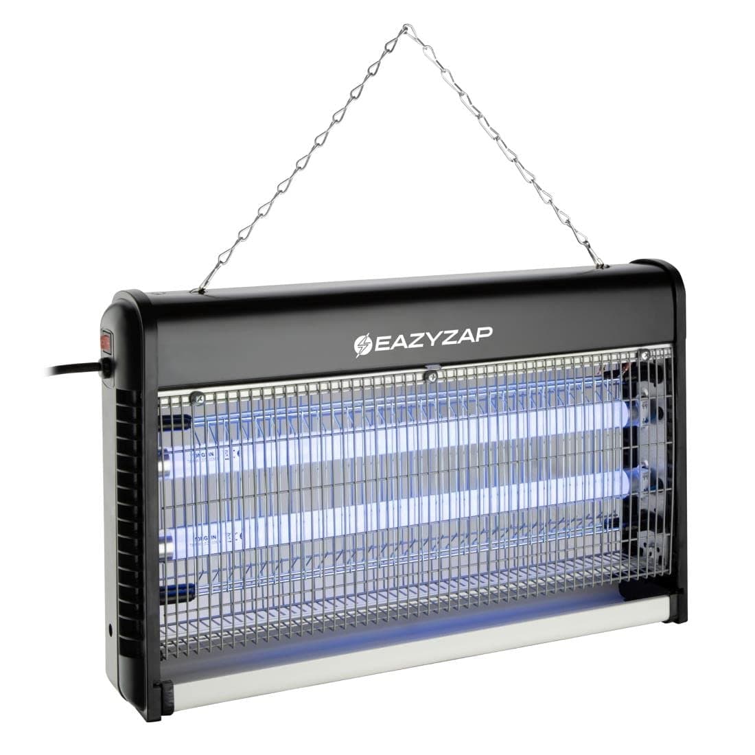 Eazyzap LED Fly Killer 19W - Black & Aluminium - Coverage 100m2 / 2 x 7W Bulbs