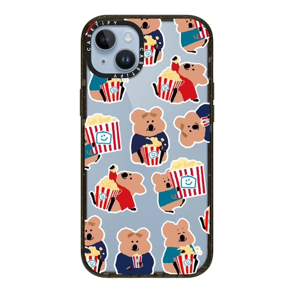 CASETiFYImpact iPhone 14 Plus Case [4X Military Grade Drop Tested / 8.2ft Drop Protection] - Snack Bar Attack - Glossy Black