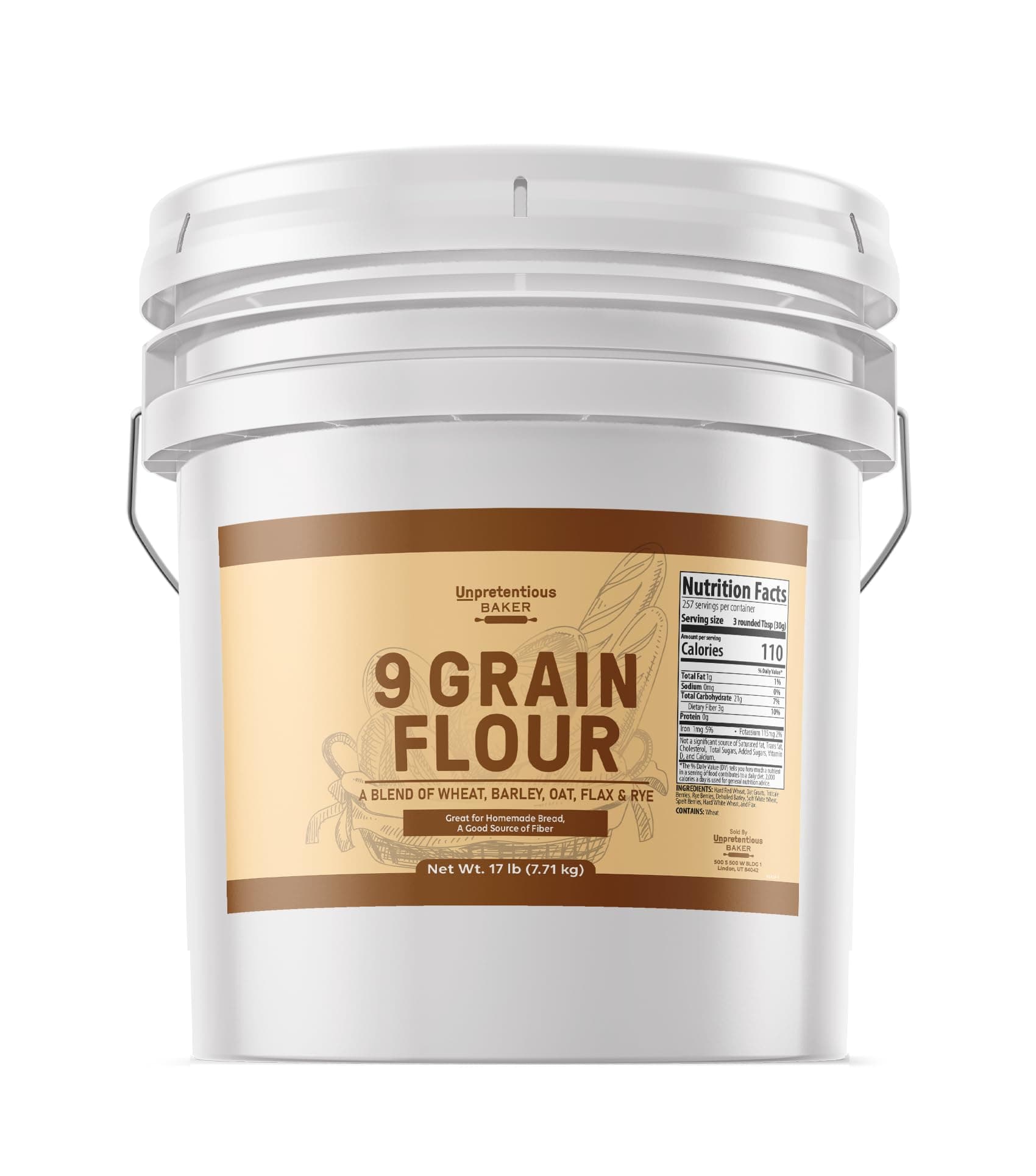 9 Grain Flour 3.5 Gal