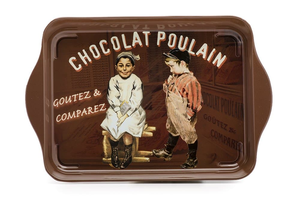 French Classics Small Metal Tray Chocolat