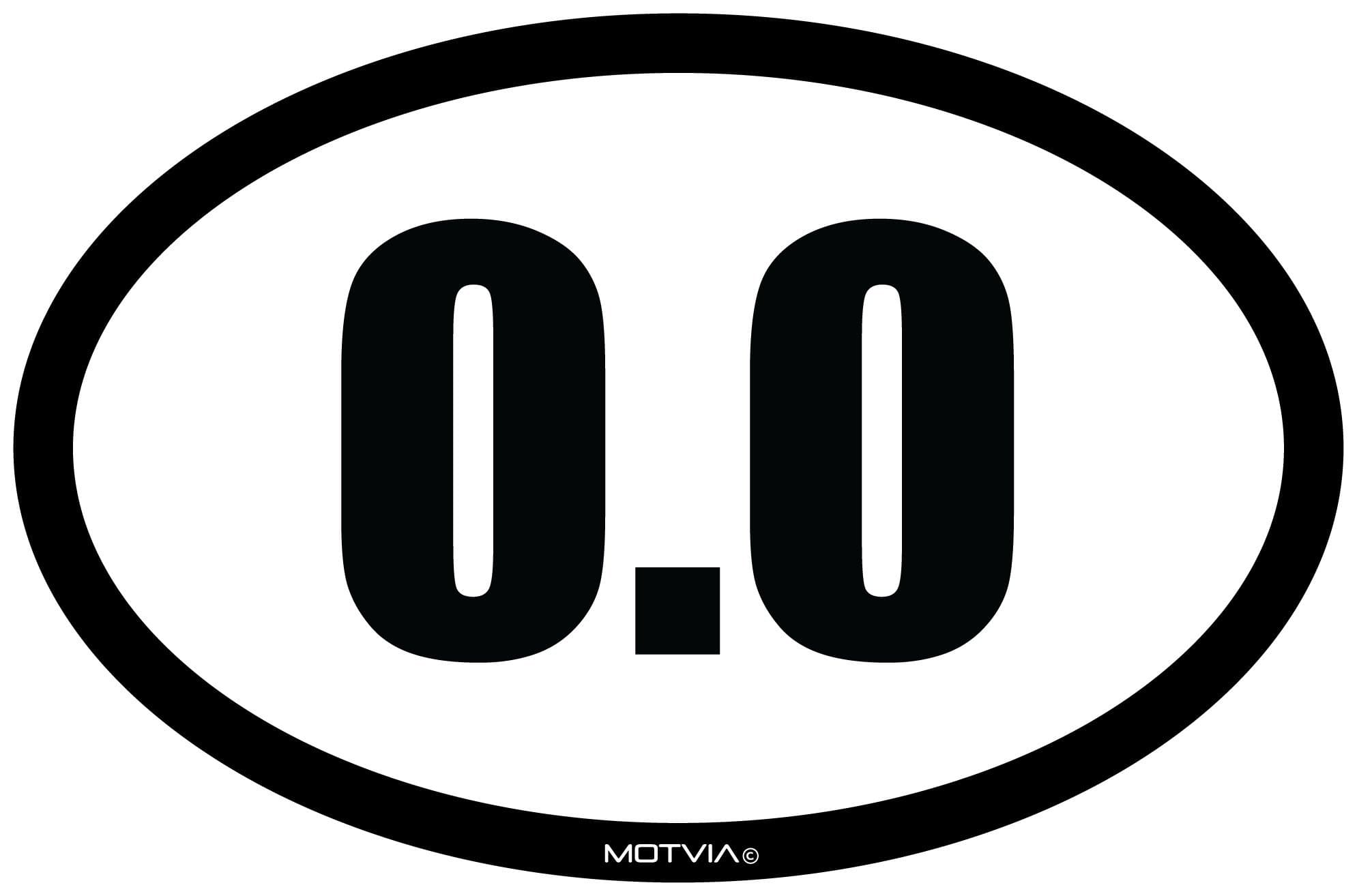 Motvia 0.0 Oval Car Magnet