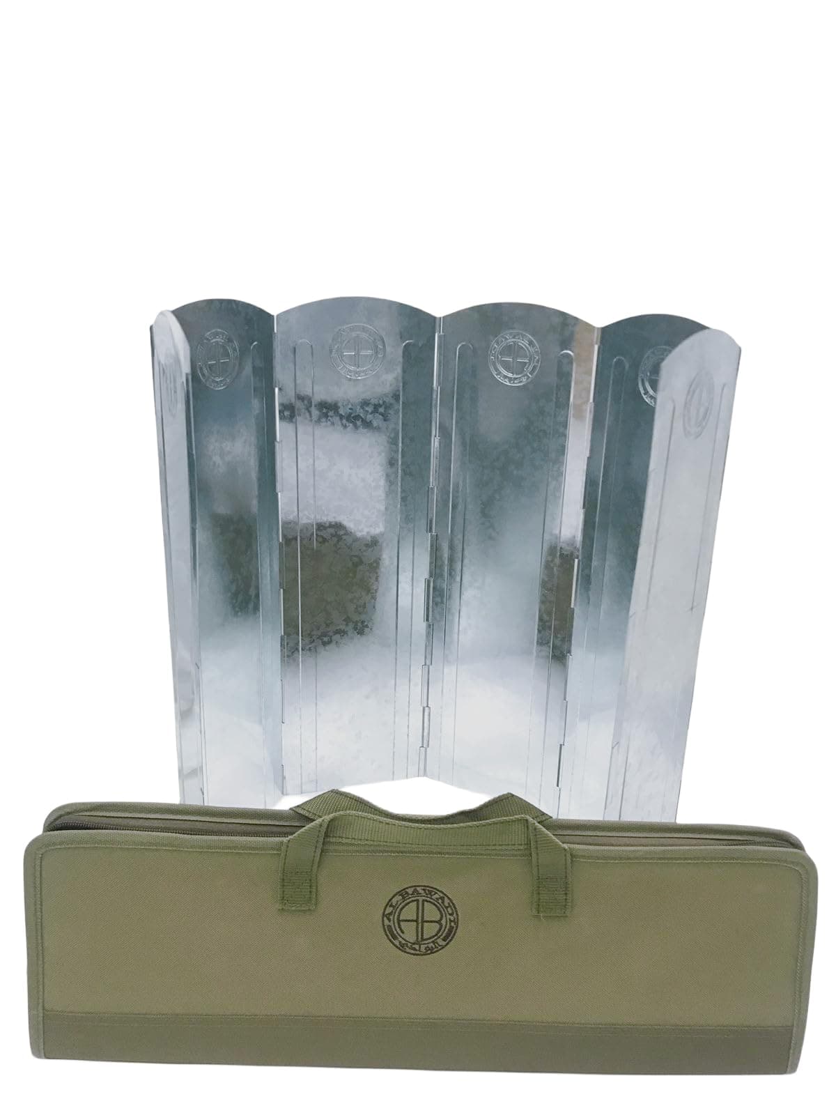 ALBAWADICamp Stove Windshield Folding Windscreen With Bag 15 * 50CM