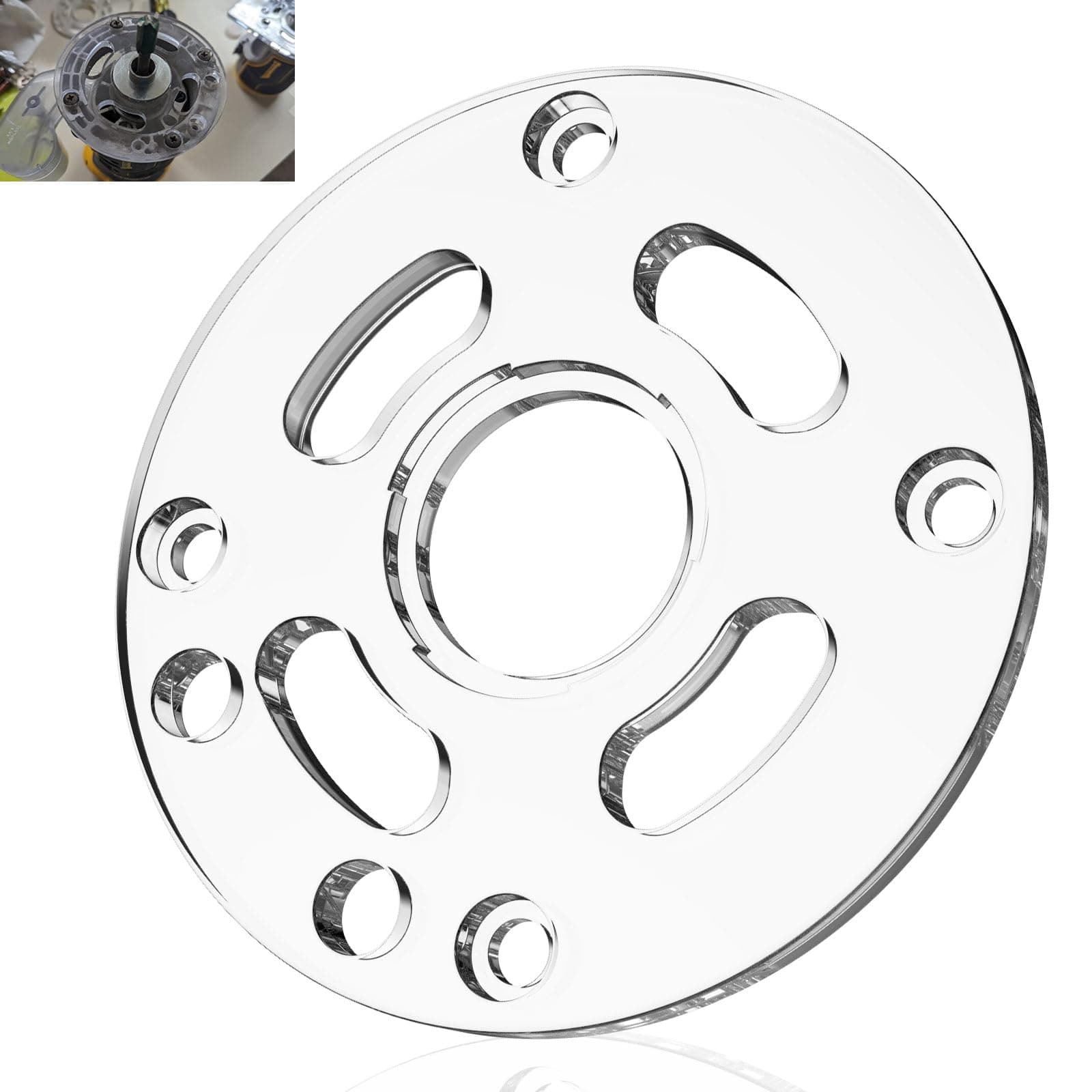 DNP613 Router Sub Base for DE-WALT 20V Compact Routers, Replace DNP613, Fits Model DCW600B, DWP611, DWP611PK More, Round