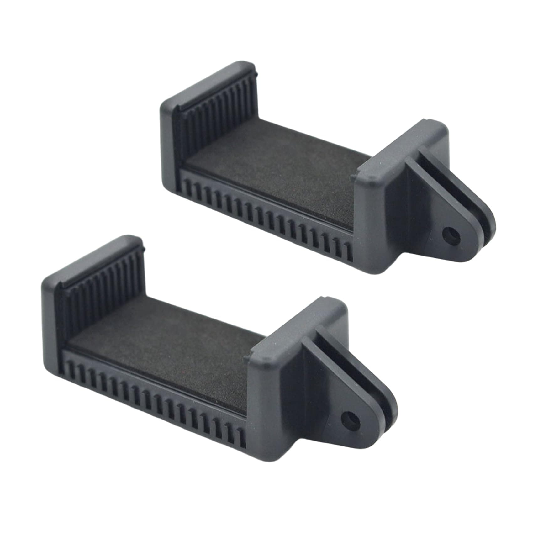 2 Pack Universal Smartphone Holder w/GoPro Style Mount Attachment for Any Phone. Connect Your Phone or GPS to Any GoPro Mount. Compatible with iPhone, Samsung, Google, Tomtom, etc.