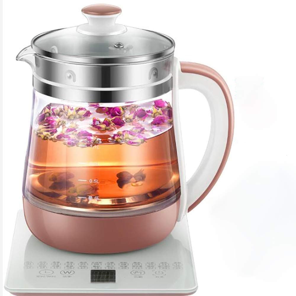 GAOJIN 1.8L Borosilicate Glass Water Kettle, Portable Multi-Function Tea Maker, 800W, Hand Wash, for Home and Travel Use