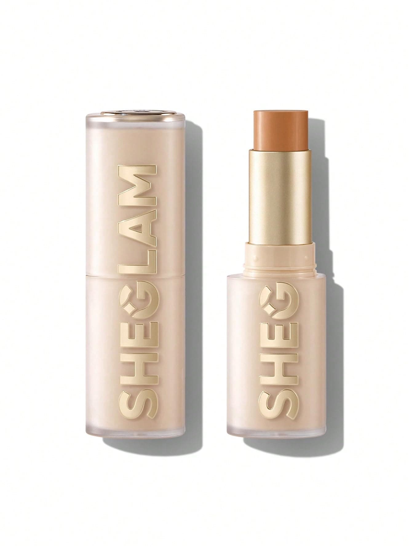 SHEGLAM Skin Magnet High Coverage Foundation Stick Long Lasting Medium Makeup for All Skin Types Almond