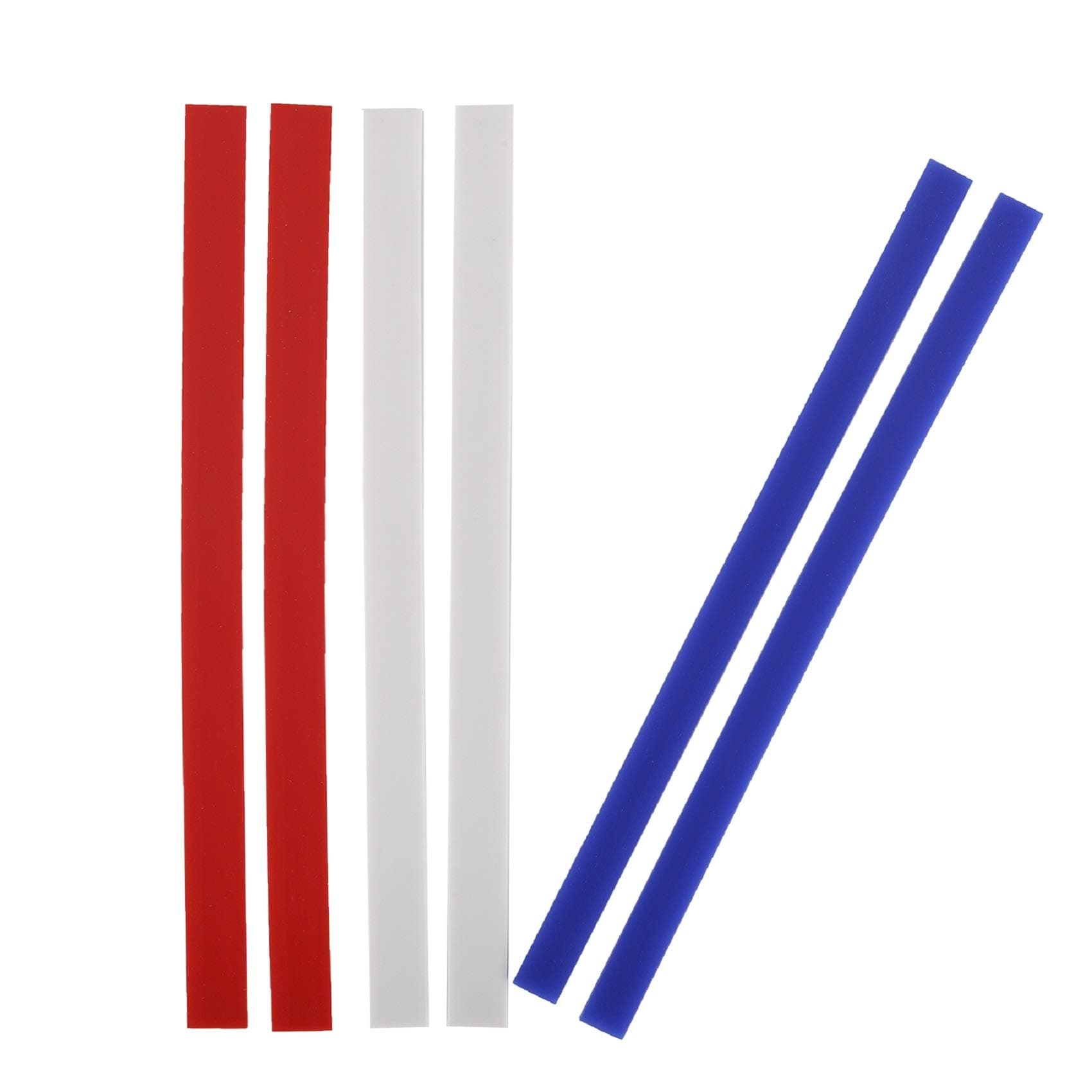 Super Kitchen Silicone Measuring Dough Thickness Strips 38cm, Rolling Pin Guides Set, Rolling Pin Spacers Sticks for Baking, Pizza, Pastry, Fondant Icing, 3 Size Dough Rolling Strips (2, 4, 6 mm)