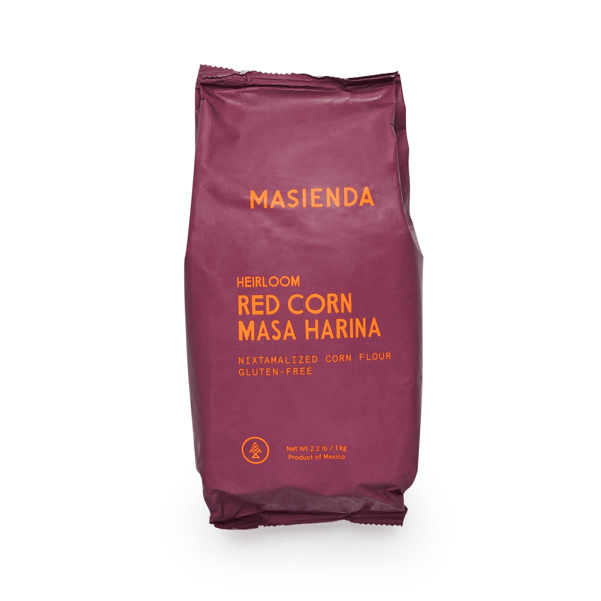Masienda Heirloom Red Corn Masa Harina/Flour 2.2 LB (Pack of 2) - Nixtamalized Corn Flour Perfect for Corn Tortillas, Tamales, Tostadas, Pupusas, Arepas and More. Gluten-Free, Non-GMO, Preservative-Free.