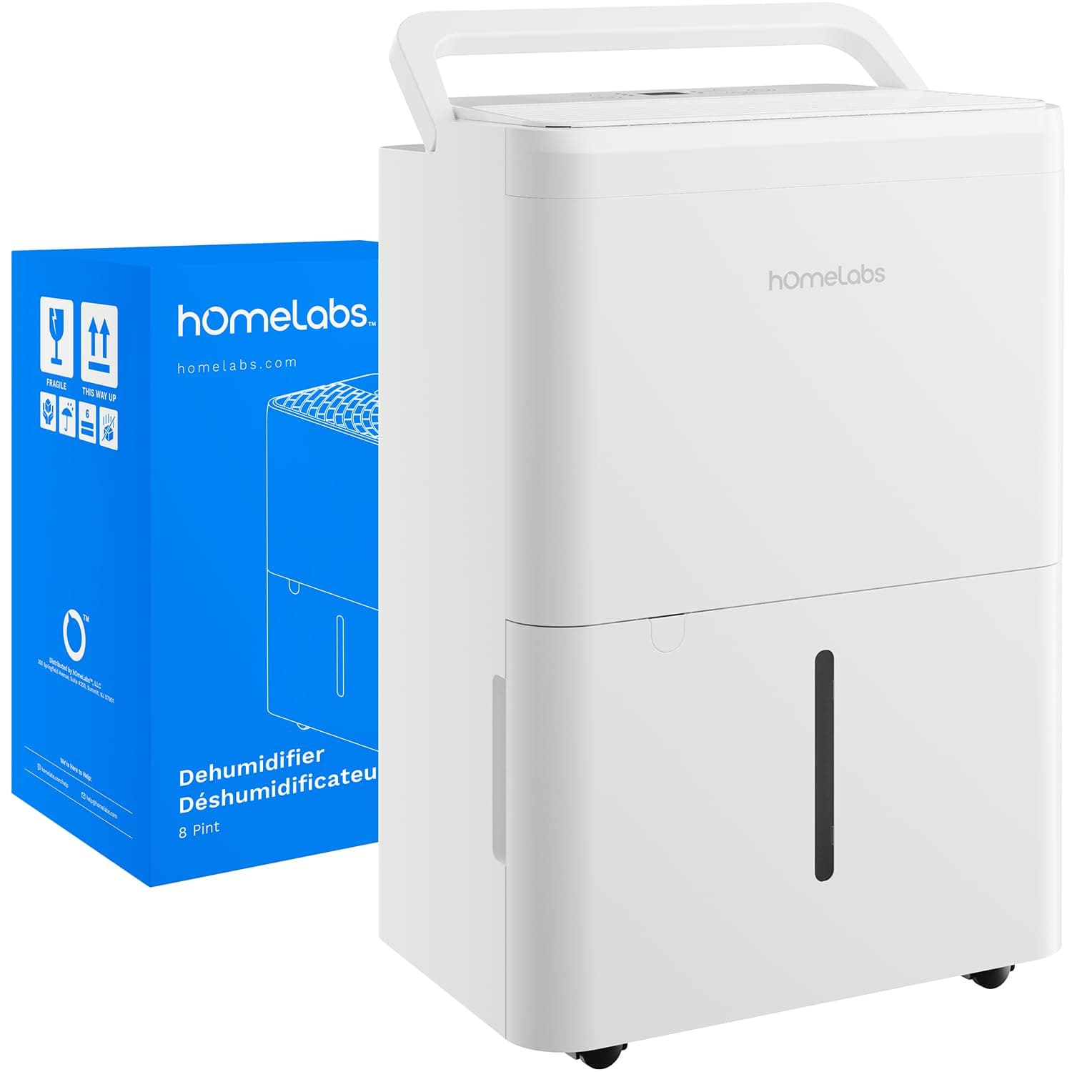 Dehumidifier - Advanced Humidity & Moisture Control, Quiet, Efficient, Auto Shut-off, Ideal for Home, Basement, Office - 1,800 Sq Ft Wi-Fi (8 Pint MAX 24 Pint at 95°F, 90% RH)