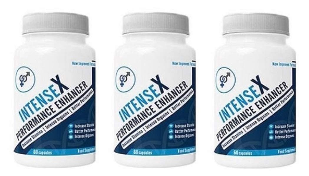 INTENSEX Performance Enhancer 3X 90 Capsules 3 Month Supply