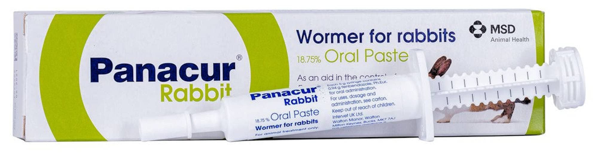 Intervet - Panacur Wormer Paste for Rabbits x 5g Syringe