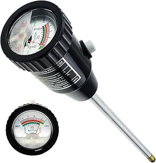 2-in-1 Digital Soil pH & Moisture Meter - 295mm Long Electrode, Test Kit for Indoor & Outdoor Plants, Garden, Lawn, Farm