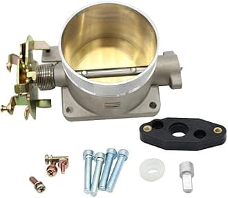 Performance Throttle Body Replacement, 75MM Throttle Body Direct Fits For 96-04 Ford Mustang GT 4.6L SOHC GAS