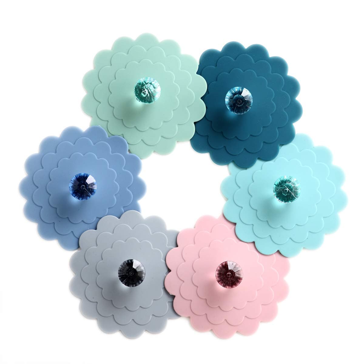 Set 6 Extra Large Silicone Cup Lid Camping Mug Lid For Tea/ Coffee Mug Covers Universal Cup Lids Outdoor Drink Cover Cup Dust Cover,Assorted 6 Colors