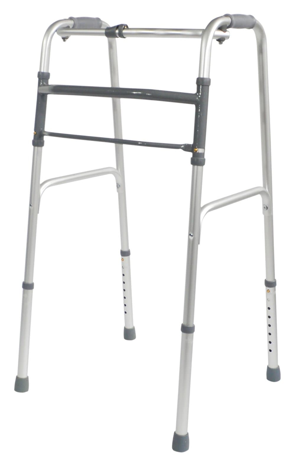 Aidapt Adjustable Height Folding Aluminium Lightweight Walking Frame with Fast Fold Mechanism and Anti Slip Ferrule Feet to Aid Stability and Confidence When Walking Aid