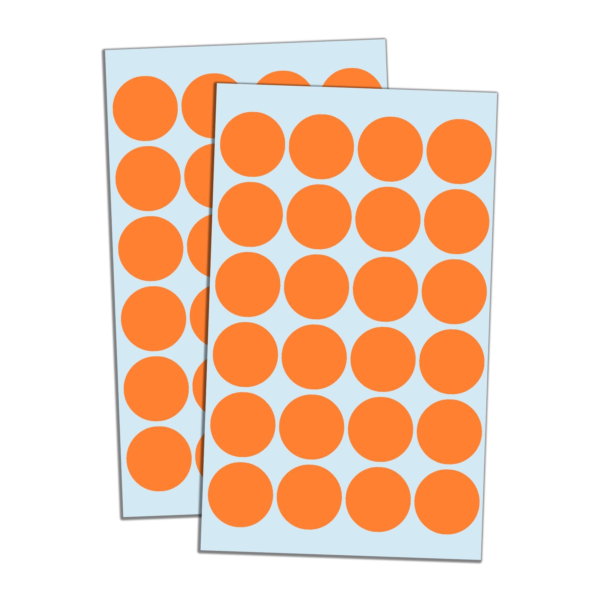 1200 Pack, 1" Round Dot Stickers Circle Labels - Orange