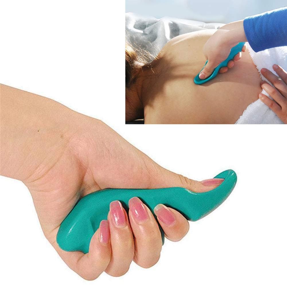 Thumb Saver Massager - Deep Tissue Trigger Point Massage Tool - Green Thumb Protector for Body Massage