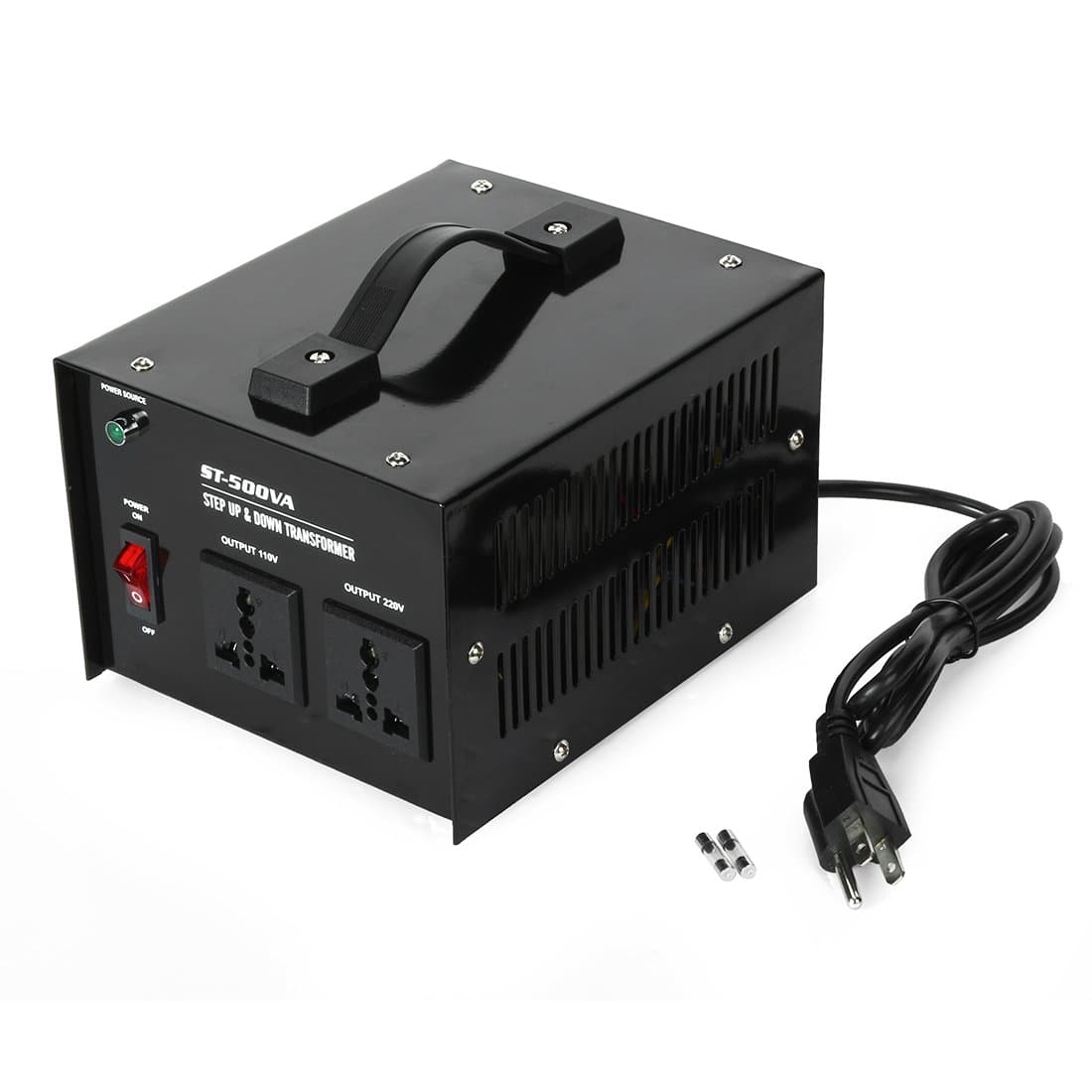 uxcell AC-500Watts Step Up/Down Voltage Converter Transformer 110/120 Volt - 250 Watts + 220/240 Volt - 500 Watts