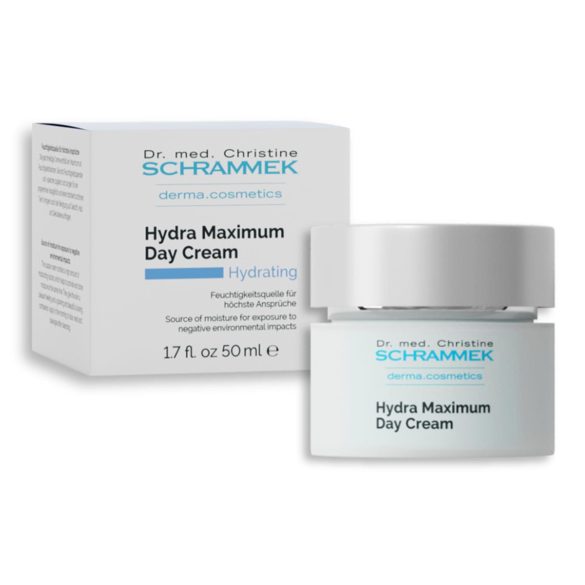 – Hydra Maximum Day Cream (1.7 fl oz) - Deep Moisture for Skin - Hyaluronic Acid - Face Moisturizer - Face Cream - Skin Care - Dr. Schrammek