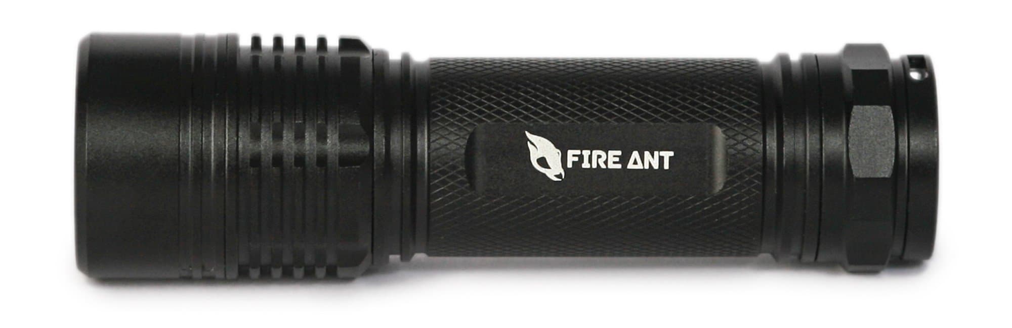 Fire Ant PT320 - Tactical LED Flashlight - Ultra Bright & Zoomable - 300 Lumen CREE Bulb from 3 AAA Batteries. Shockproof, Weather-Sealed & Freakishly Bright. for Survival, Camping, Fishing, Hiking