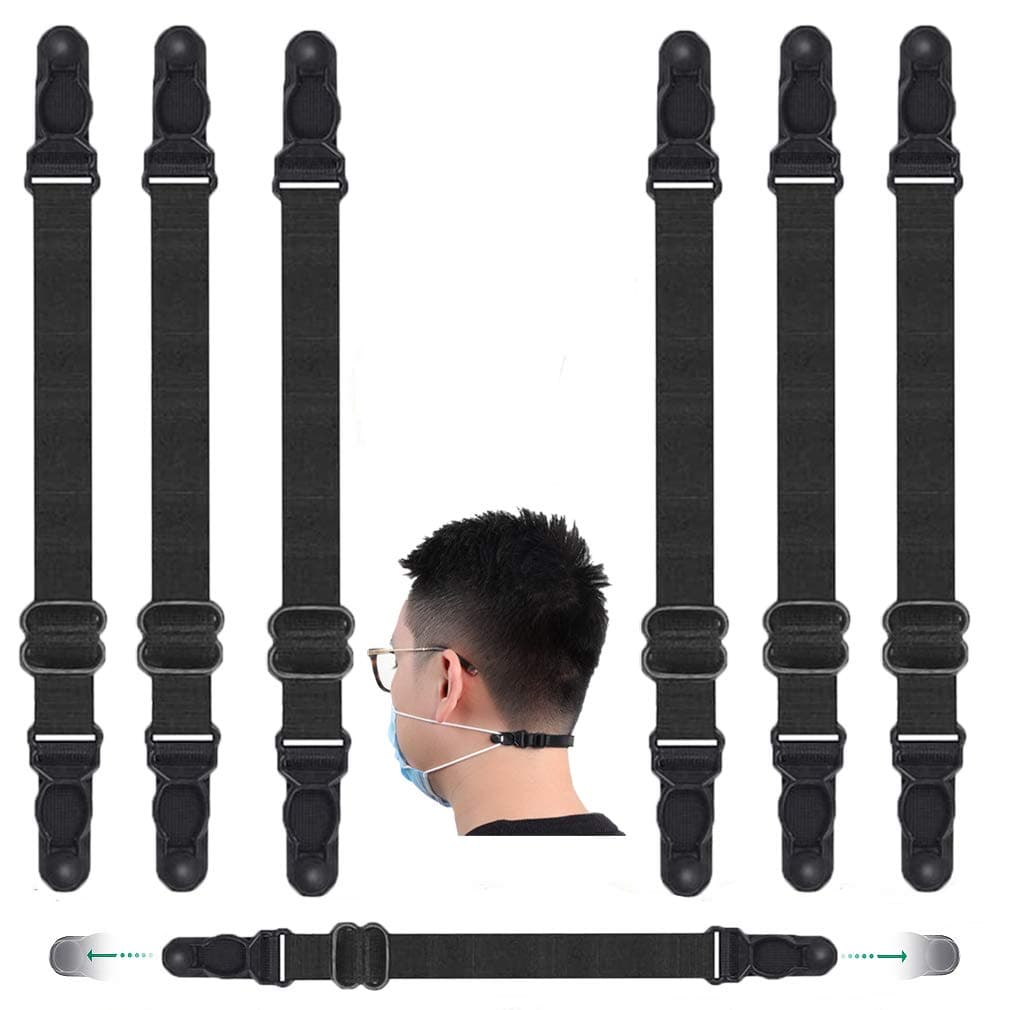 Deavon Mask Extender for Adjustable,Anti Slip Mask Ear Strap Hook Reducing Pain and Pressure for The Ear, Mask Extender Anti Tightening for Ear Prote,Available for Adults and Children (6pack)