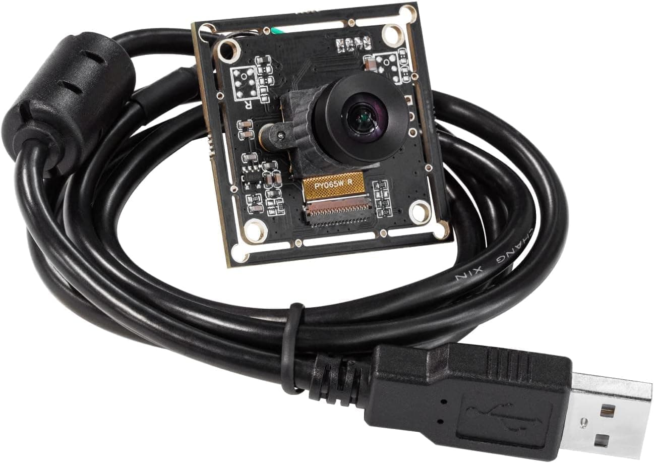 Arducam 120fps Global Shutter USB Camera Board with 1MP 720P OV9281 UVC Webcam Module (No Microphone) Low Distortion M12 Lens for Computer, Laptop, Android Device, Raspberry Pi