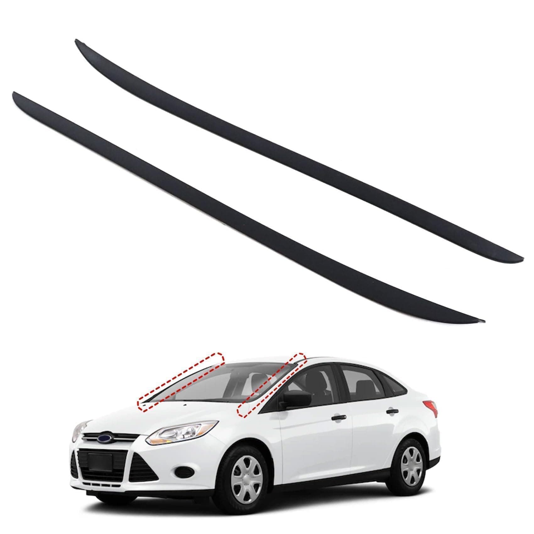 Priprilod Windshield Pillar Molding Driver & Passenger Side Compatible with Ford Focus 2012-2018#CP9Z-5803137-A CP9Z5803137A