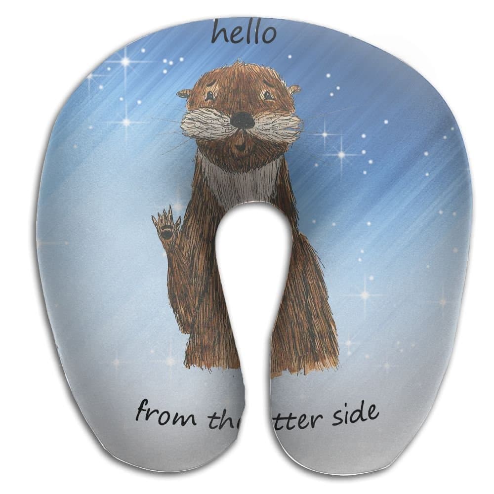 Multifunctional Neck Pillow Hello From The Otter Side U-Shaped Soft Pillows Convertible Portable For Reading,Sleeping On Airplanes,Train,Car,and Travel