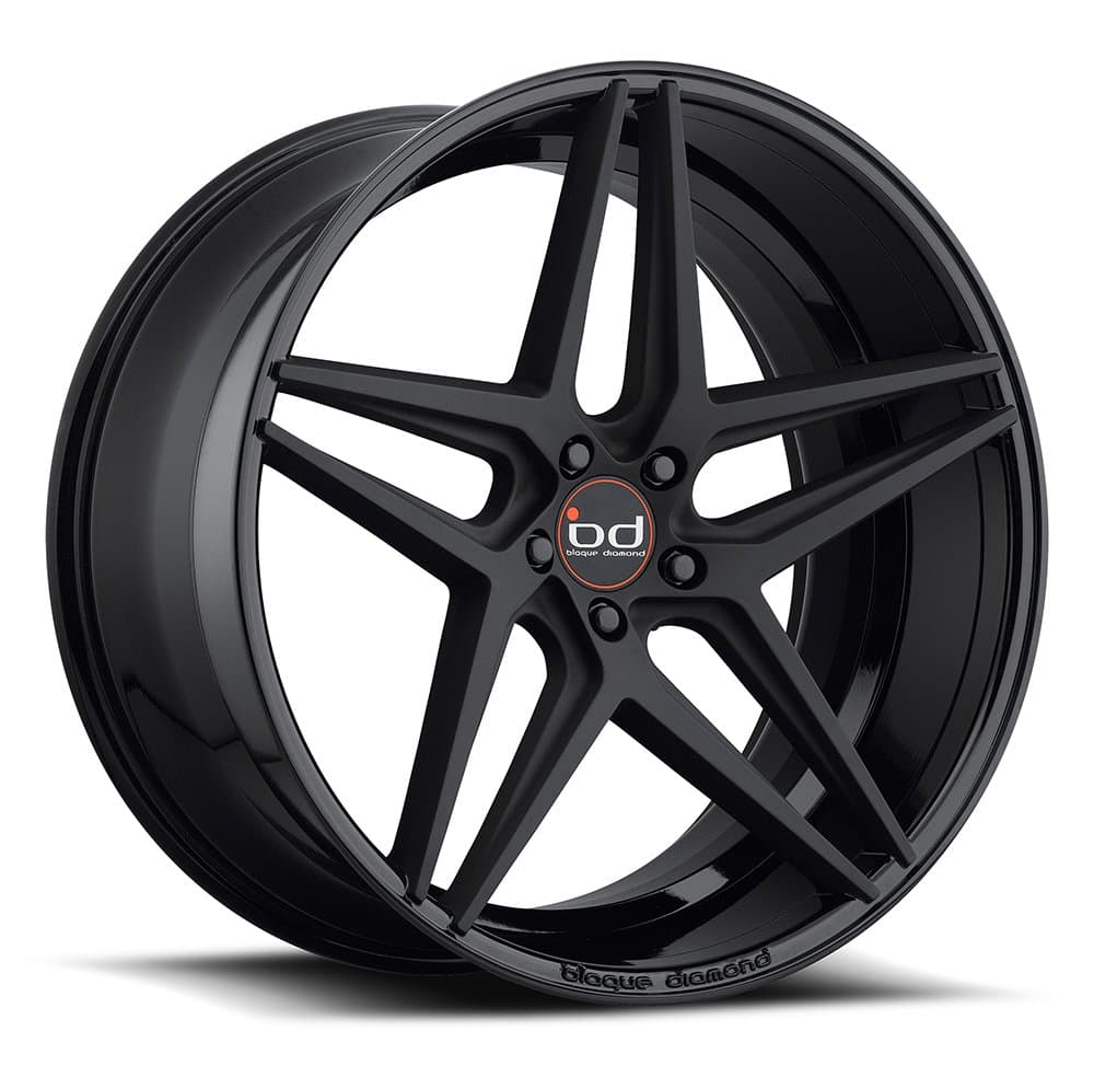 20" Inch Staggered Blaque Diamond BD-8 Gloss Black Matte Black Face Wheels Rims | BBS VOSSEN LEXANI FORGIATO KONIG AUDI BMW MERCEDES INFINITY