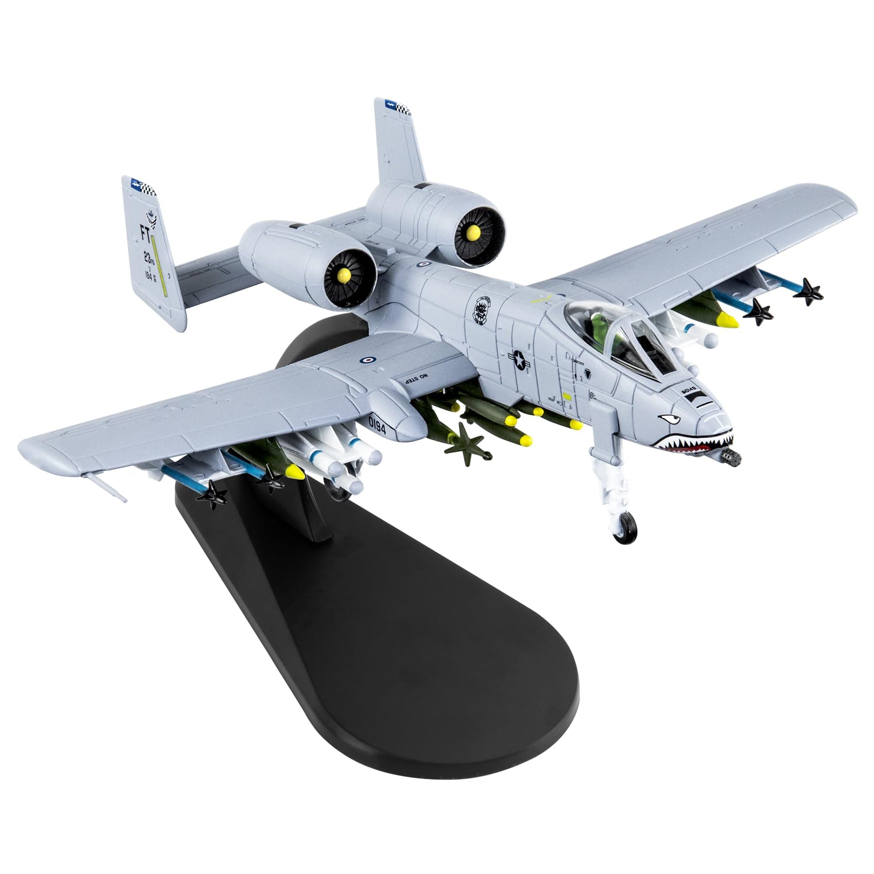 Fighter Jet Model 1:100 A-10 Thunderbolt II Warthog Attack Fighter Plane Diecast Military Airplane for Collection and Gift