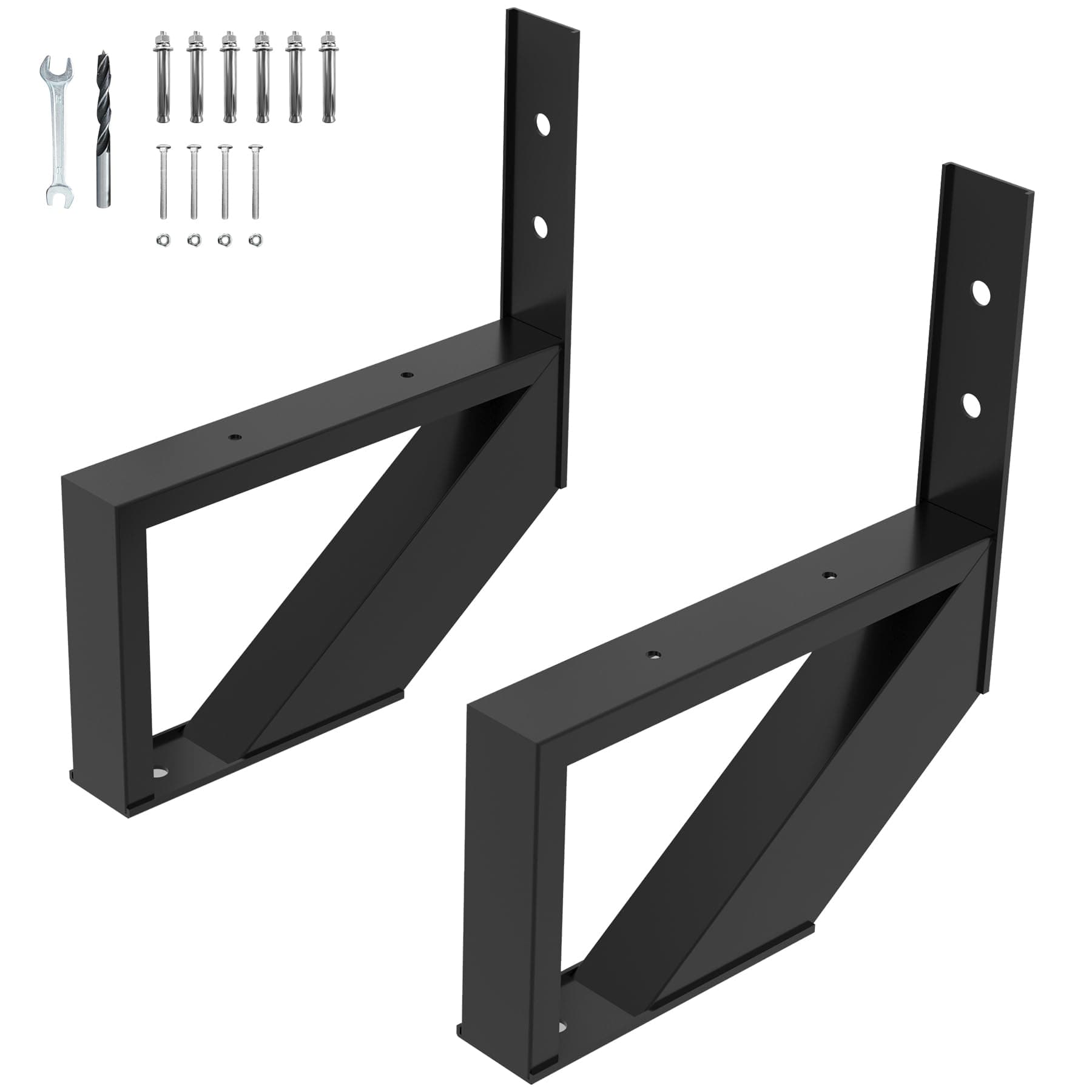 Steel Stair Riser 2 Pack, 1-Step Steel Stair Stringer for Outdoor Steps