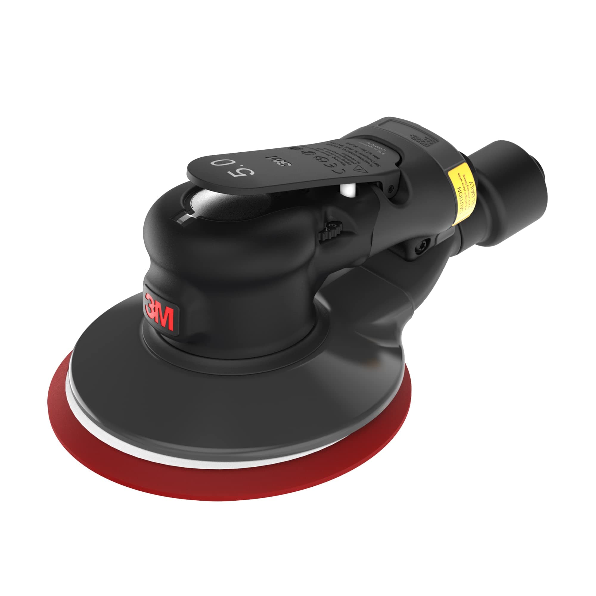 3M Random Orbital Sander, Xtract Pneumatic 88944, 5 in, with Central Vacuum Attachment, 3/8 in Orbit, Ergonomic and Lightweight ROS, 28 HP (209W) Motor
