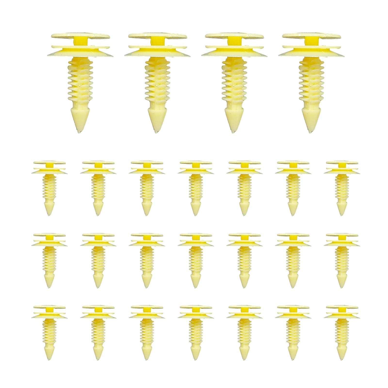 25 PCS Front Door Trim Panel Retainers Clips, OEM Number 10153057, Automotive Body Part Fastener Clips Replacement for 8mm Hole, Compatible with Bravada Cavalier and More