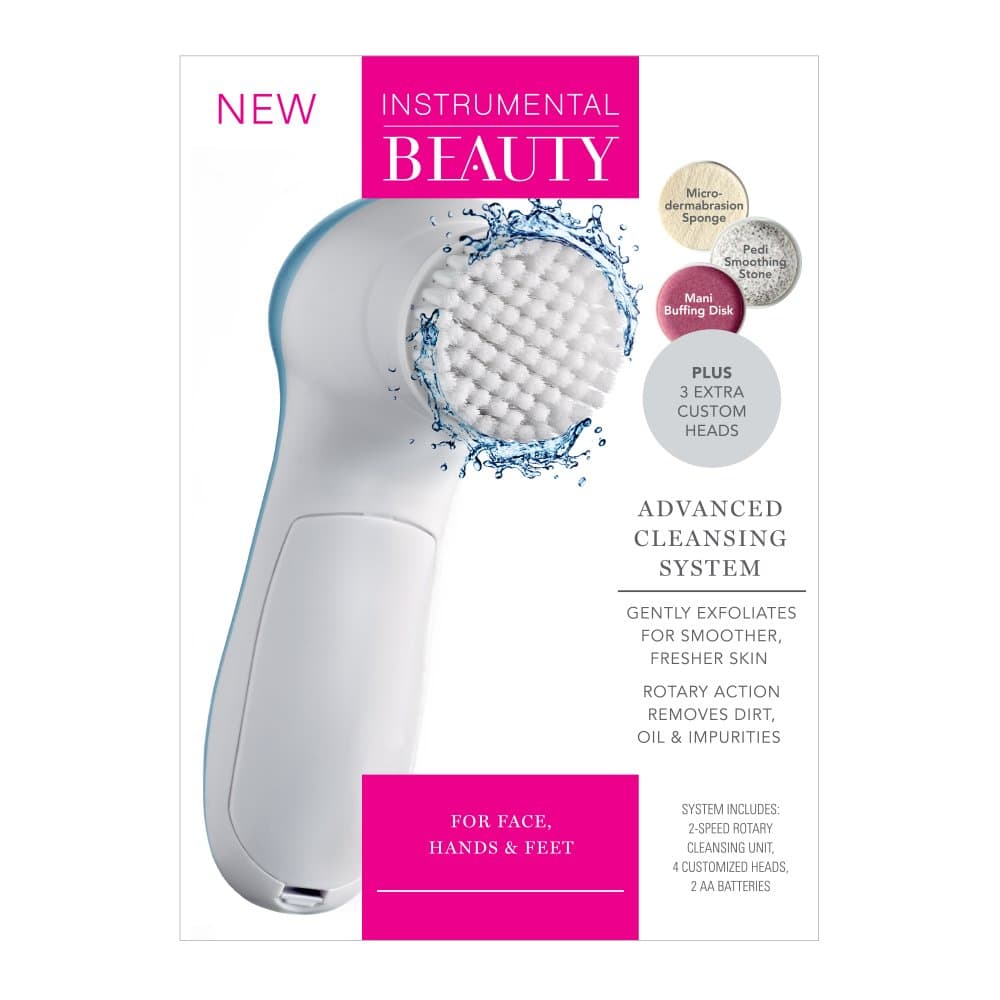 Advanced Cleansing System—For Smooth Soft Skin, Includes Heads for Manicures & Pedicures for Head to Toe Softness