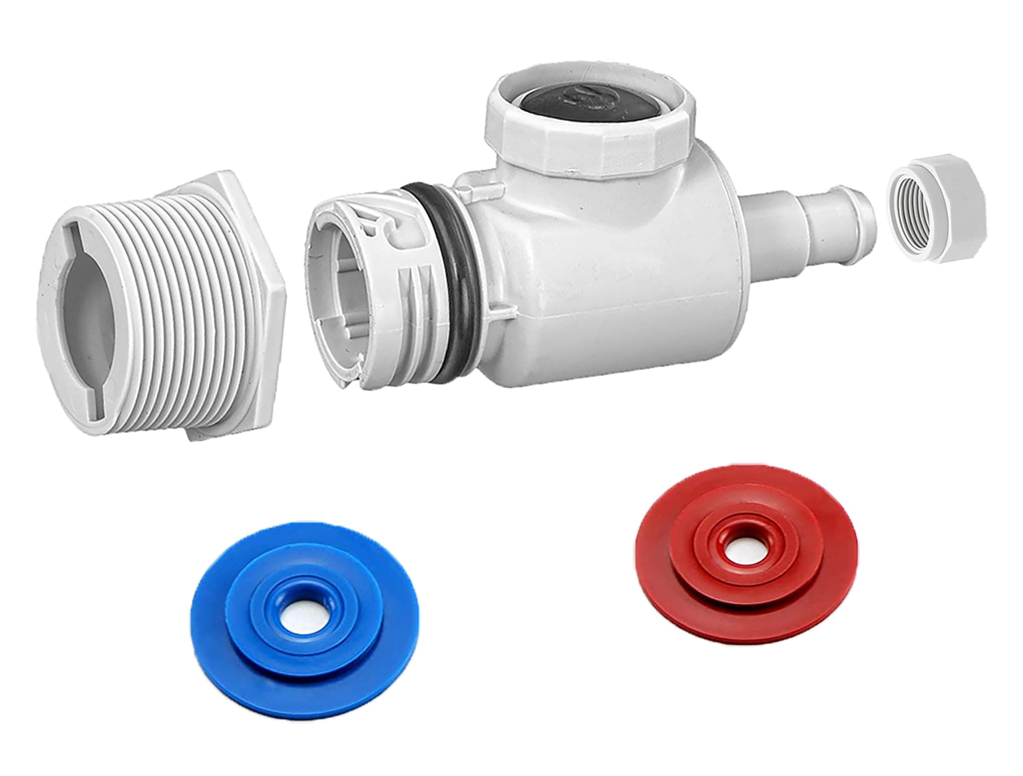 ATIE Universal Wall Fitting UWF Connector Assembly 9-100-9001/Wall Fitting Complete EW22 Replacement for Zodiac Polaris 280 380 3900 Sport and Pentair Legend Letro Platinum Pool Cleaner (1 Pack)