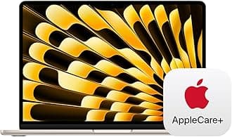 - 2025 MacBook Air 13-inch Laptop with M4 chip: Built for Apple Intelligence, 13.6-inch Liquid Retina Display, 16GB Unified Memory, 512GB SSD Storage, Touch ID; Starlight with AppleCare+ (3 Years)