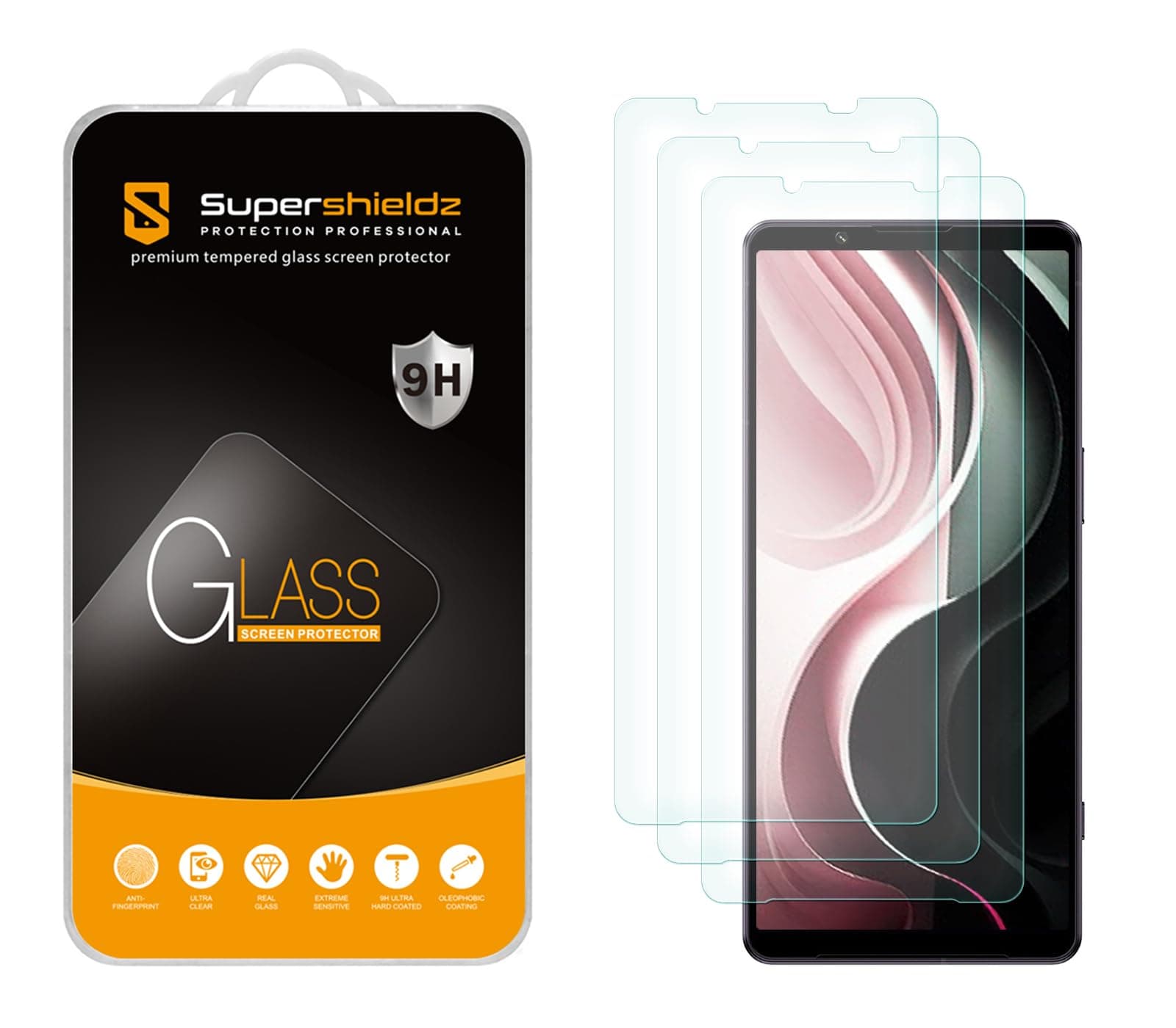 (3 Pack) Designed for Sony Xperia 1 VI/Xperia 1 VII Tempered Glass Screen Protector, Anti Scratch, Bubble Free