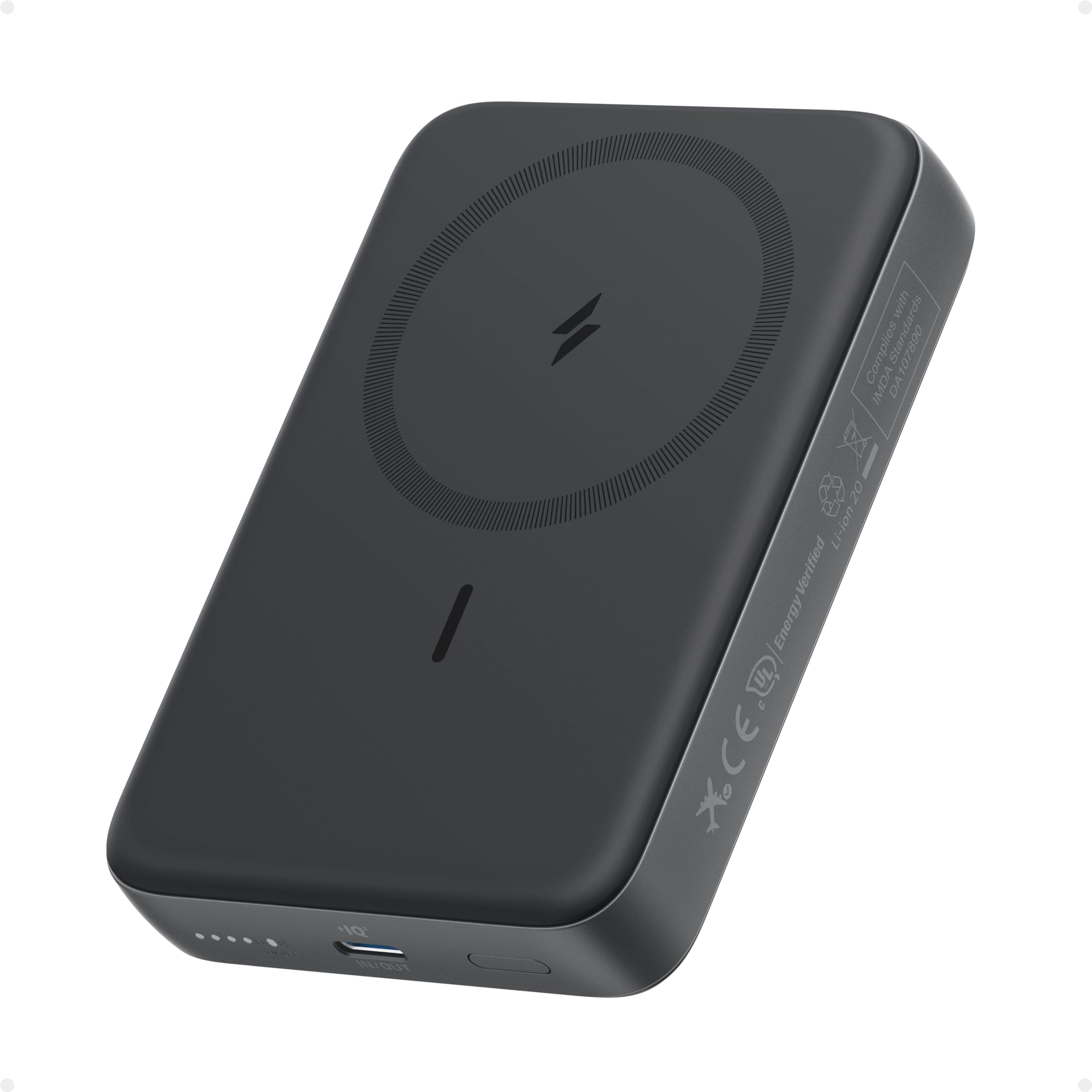 Zolo Magnetic Power Bank, Compact 10,000mAh Wireless Portable Charger with 30W Max Fast Charging, Skin-Friendly and Durable Battery Pack, For iPhone 16/15/14 Series, AirPods, and More