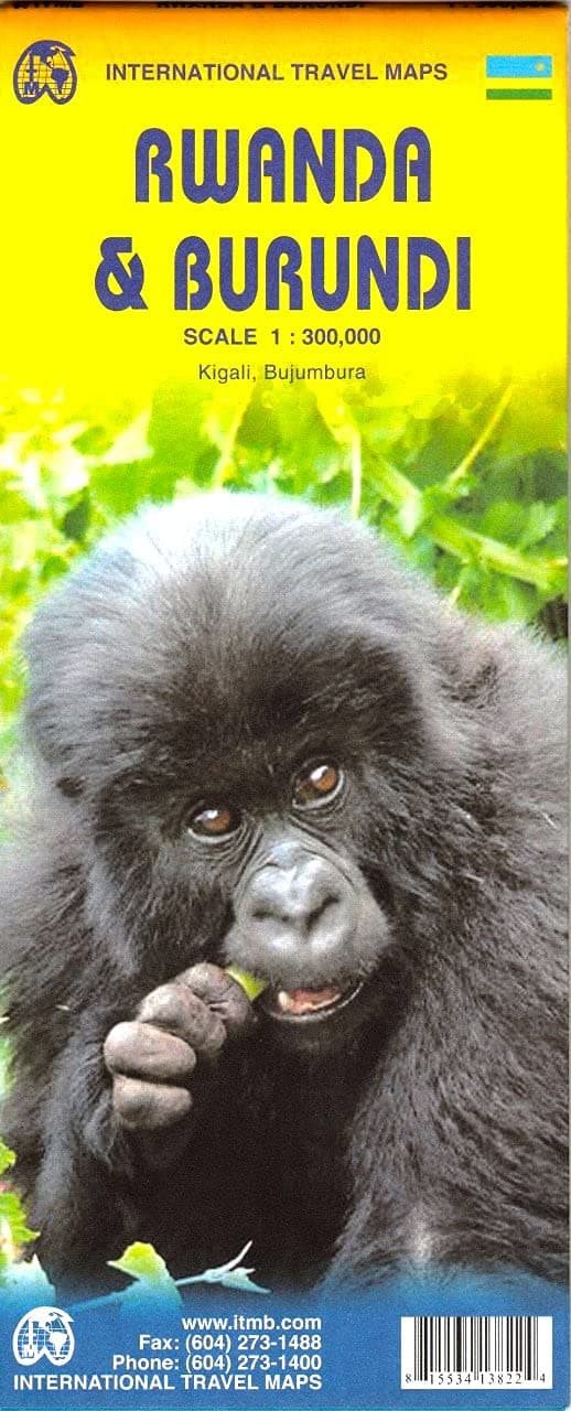 Rwanda & Burundi Travel Reference Map: 1:300,000 Map – Folded Map, February 24, 2013