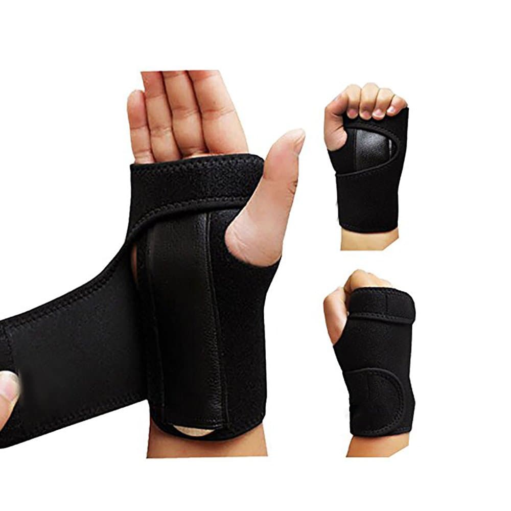 1 Pair Night Wrist Sleep Support Brace - Fits Both Hands - Cushioned to Help With Carpal Tunnel and Relieve and Treat Wrist Pain - Adjustable