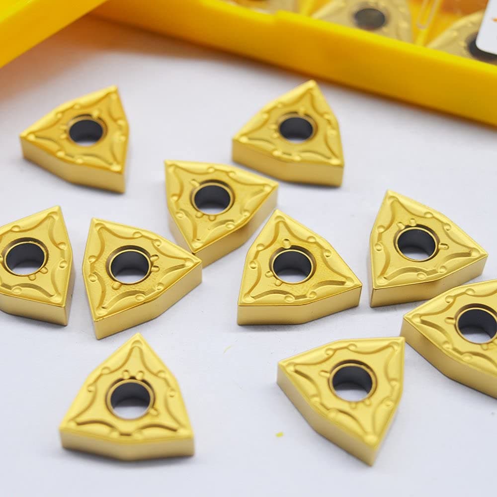 ZIMING-1 10pcs WNMG080404- CNC Carbide Inserts tools Suitable for machining Steel parts/stainless steel