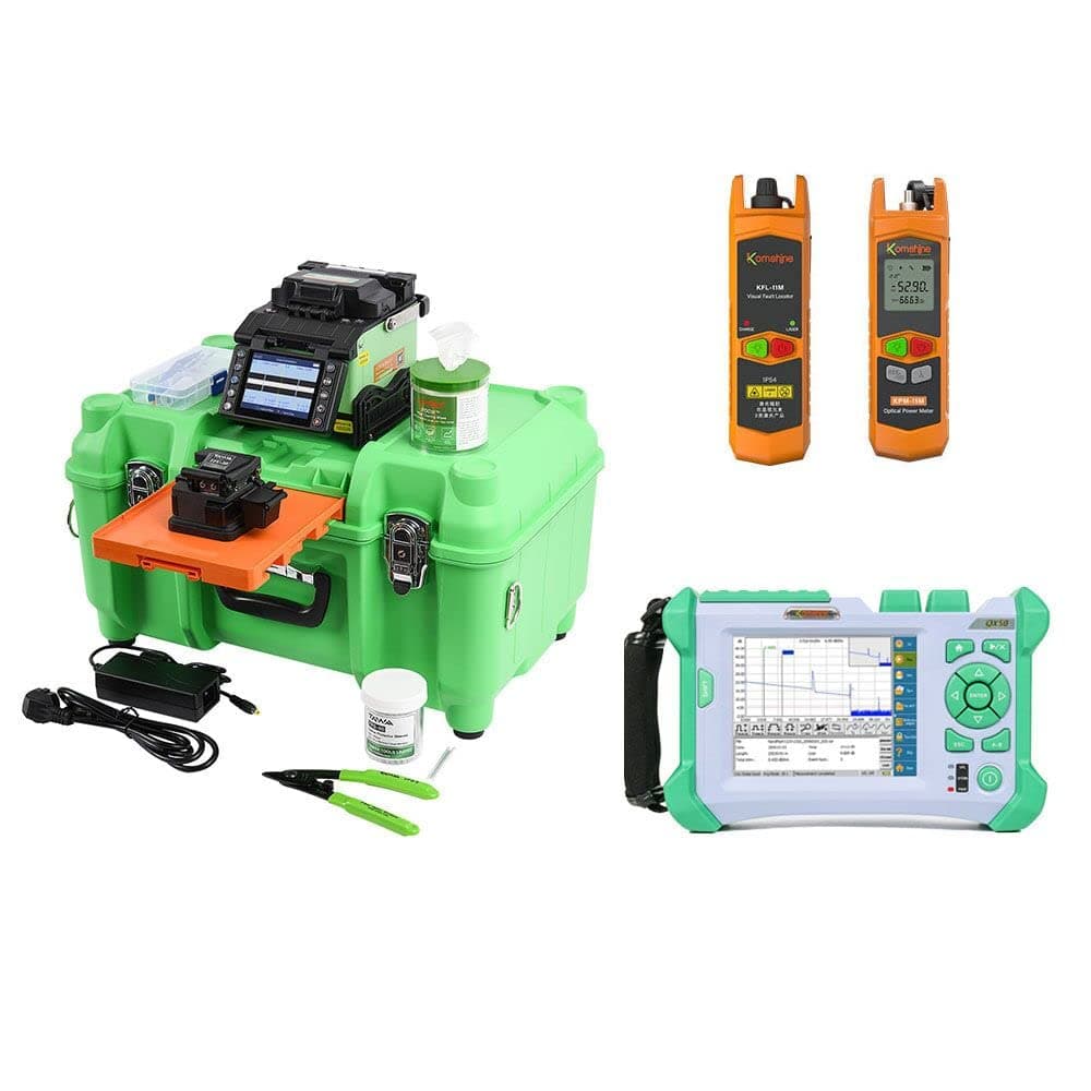 ARC Core-Core& Clad-Clad Alignment Fusion Splicer + SM OTDR 1310/1550nm 32/30dB OTDR + Singlemode OLS 1310/1550nm+ 5-8KM VFL